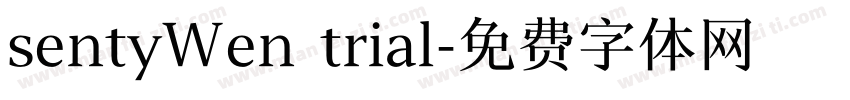sentyWen trial字体转换